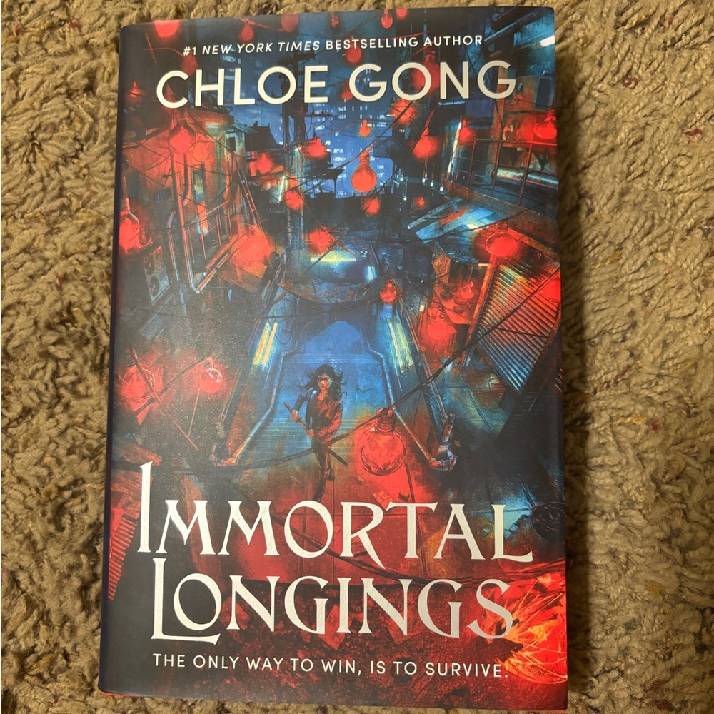 Immortal Longings by Chloe Gong - Red and Blue Cover